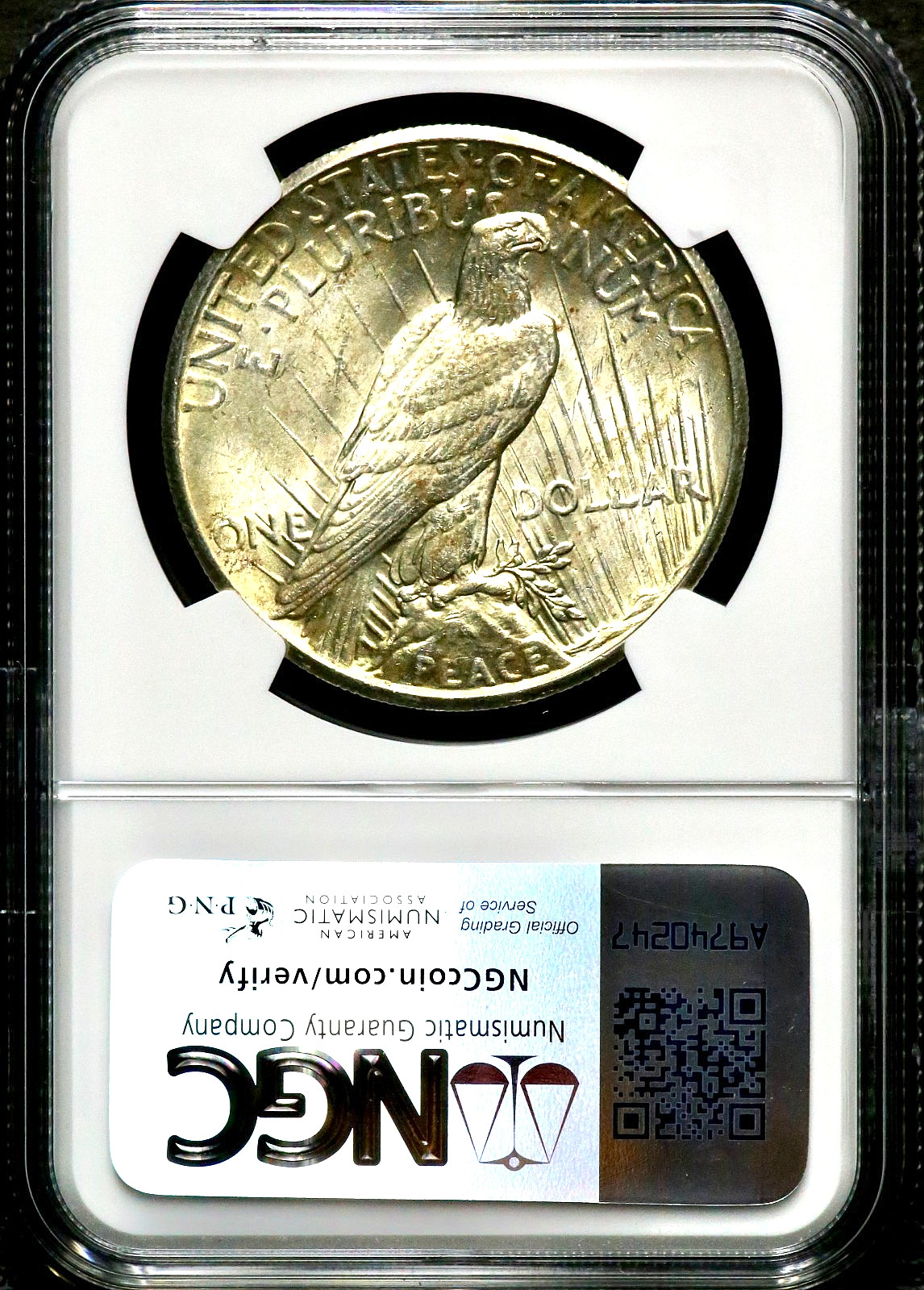 1927 Peace Silver One $1 Dollar - NGC MS 61 CC807