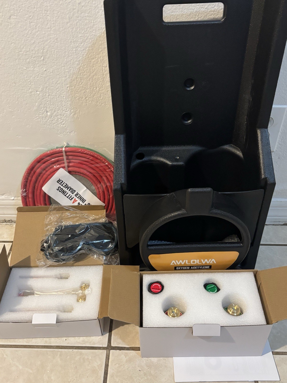 HVAC Welding Torch Kit with Regulators, Tote, and Hoses