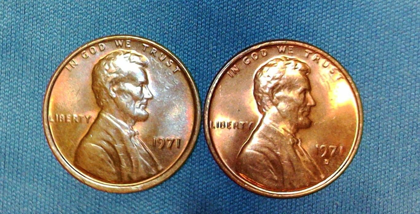 1971 P D Lincoln Cent, Free Shipping to US