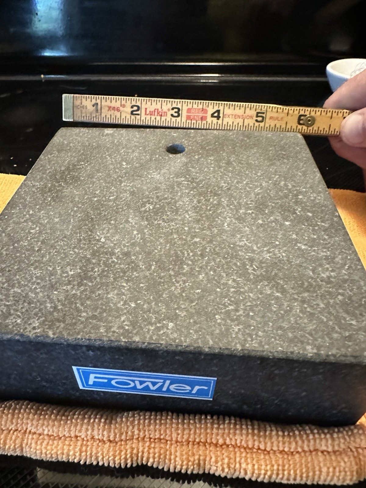 Fowler Granite Surface Plate 6x6x2 in Gray