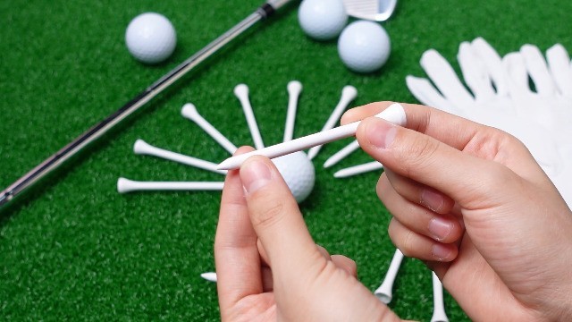 2000 Pcs Bamboo Golf Tees - Professional Bulk Set, Reduce Friction & Side Spin,