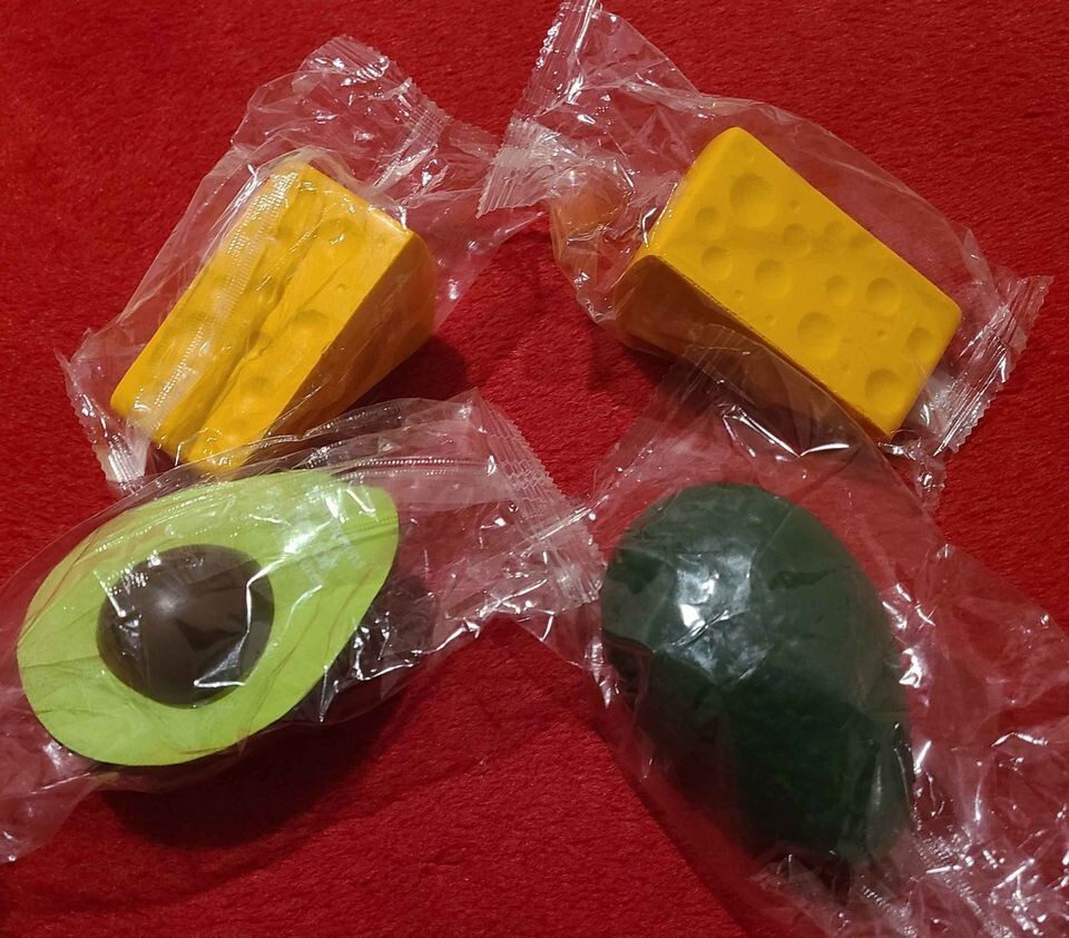 Magic Sponge Rubber Cheese and Avocado Props Magic Trick Mentalism