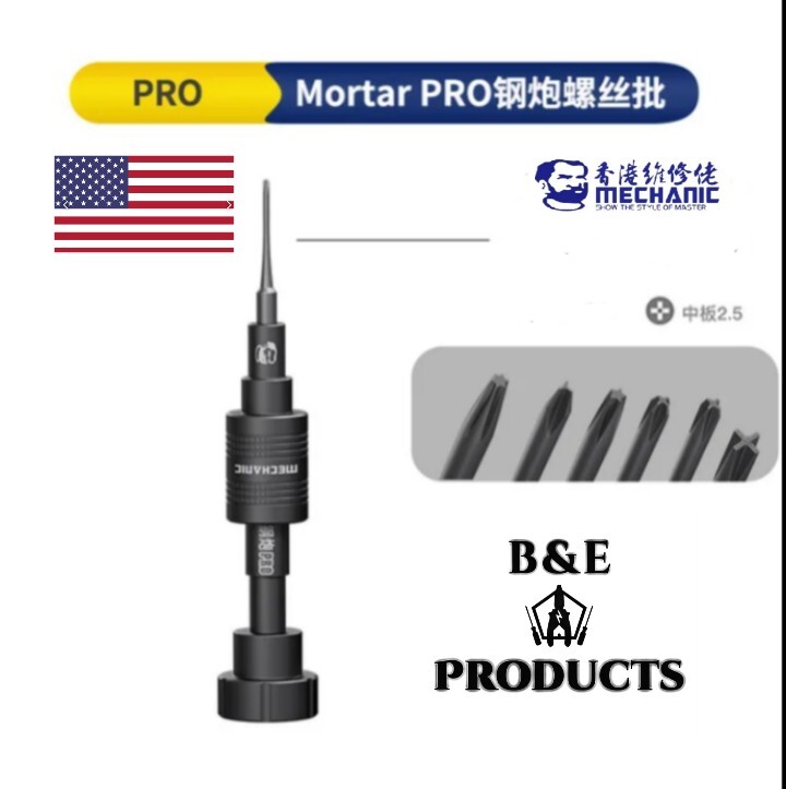 Mortar PRO, TORQUE Screwdriver, + 2.5 Phillips ANTI-SLIP Mechanic