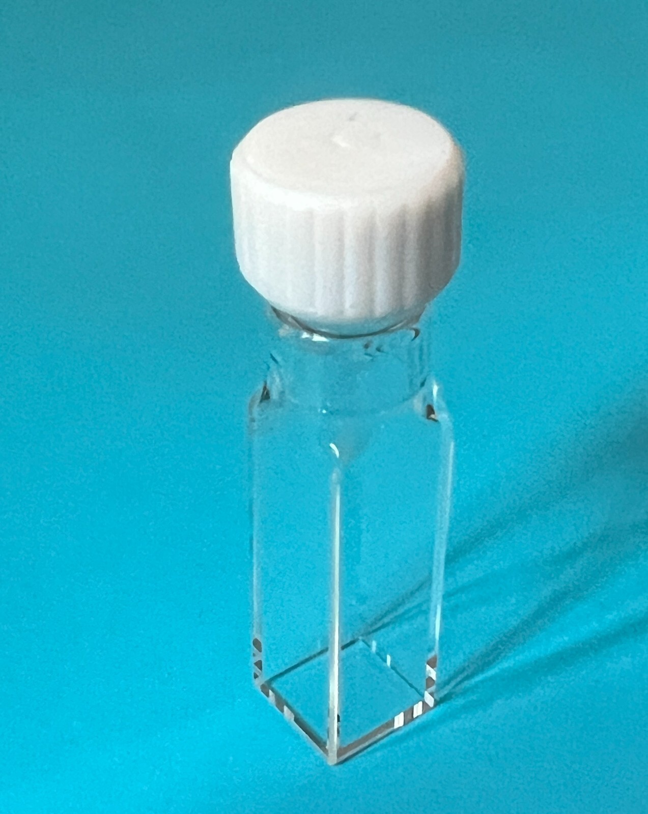Fluorescence Glass Cuvette,with Screw Cap and Septum, Spectrometer Gas,10mm