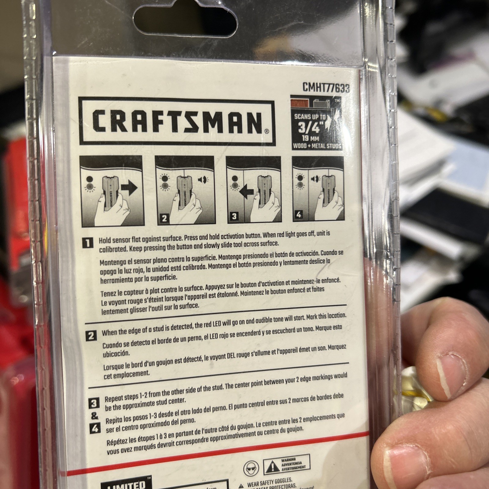 CRAFTSMAN - Stud Finder- 3/4-Inch Depth - CMHT77633