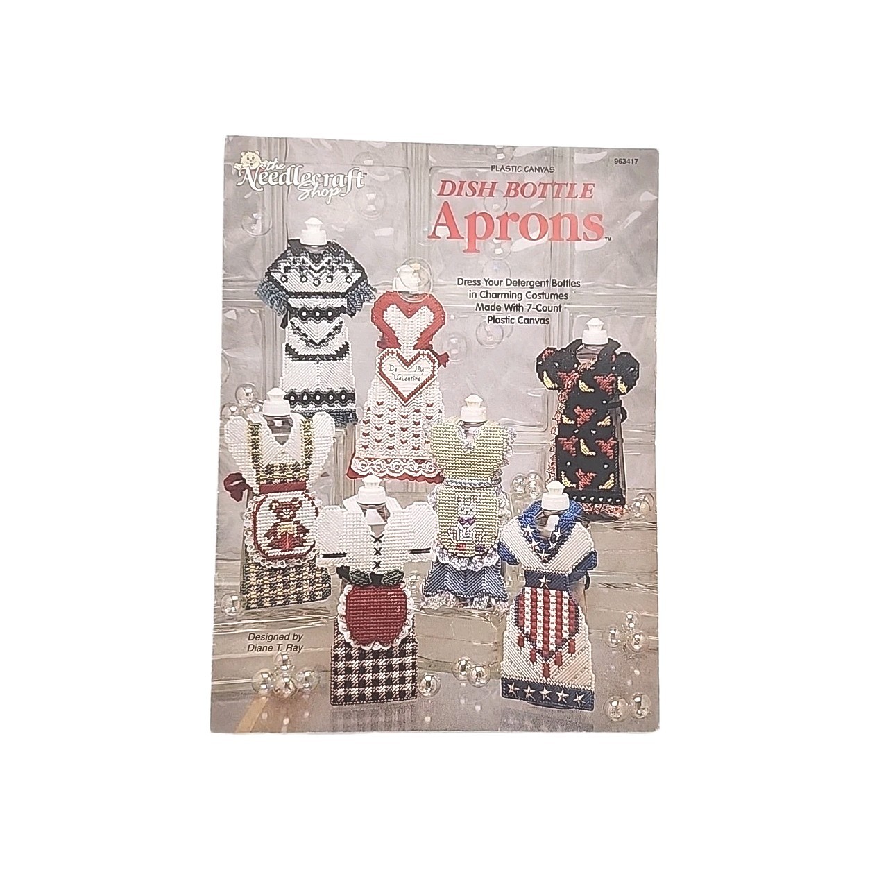 Dish Bottle Aprons by Diane T. Ray Plastic Canvas Booklet The Needlecraft Shop