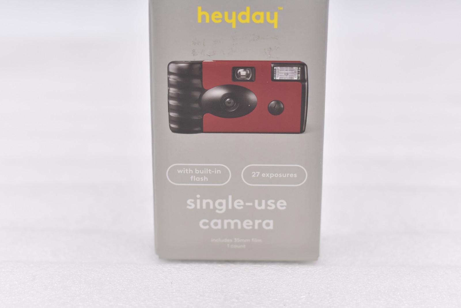 heyday Single-use Camera w/ Built-in Flash - True Red