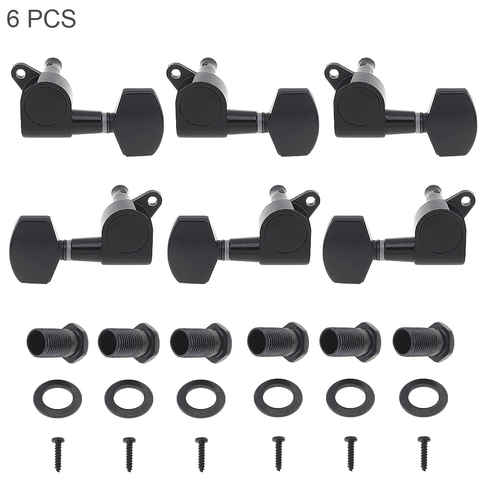 6pcs 3R+3L Guitar String Inline Tuning Pegs Locking Tuners Keys Machine Heads US