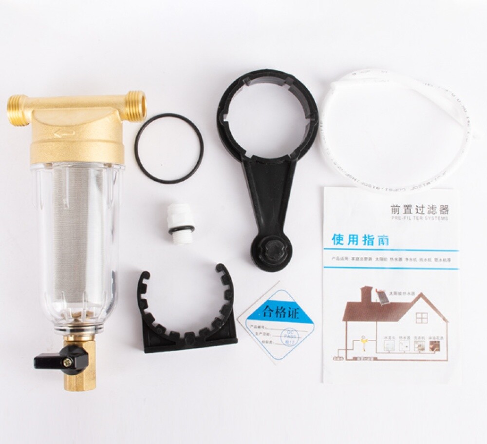 Whole House Spin Down Water Pre-Filter Sediment Water Filter Reusable