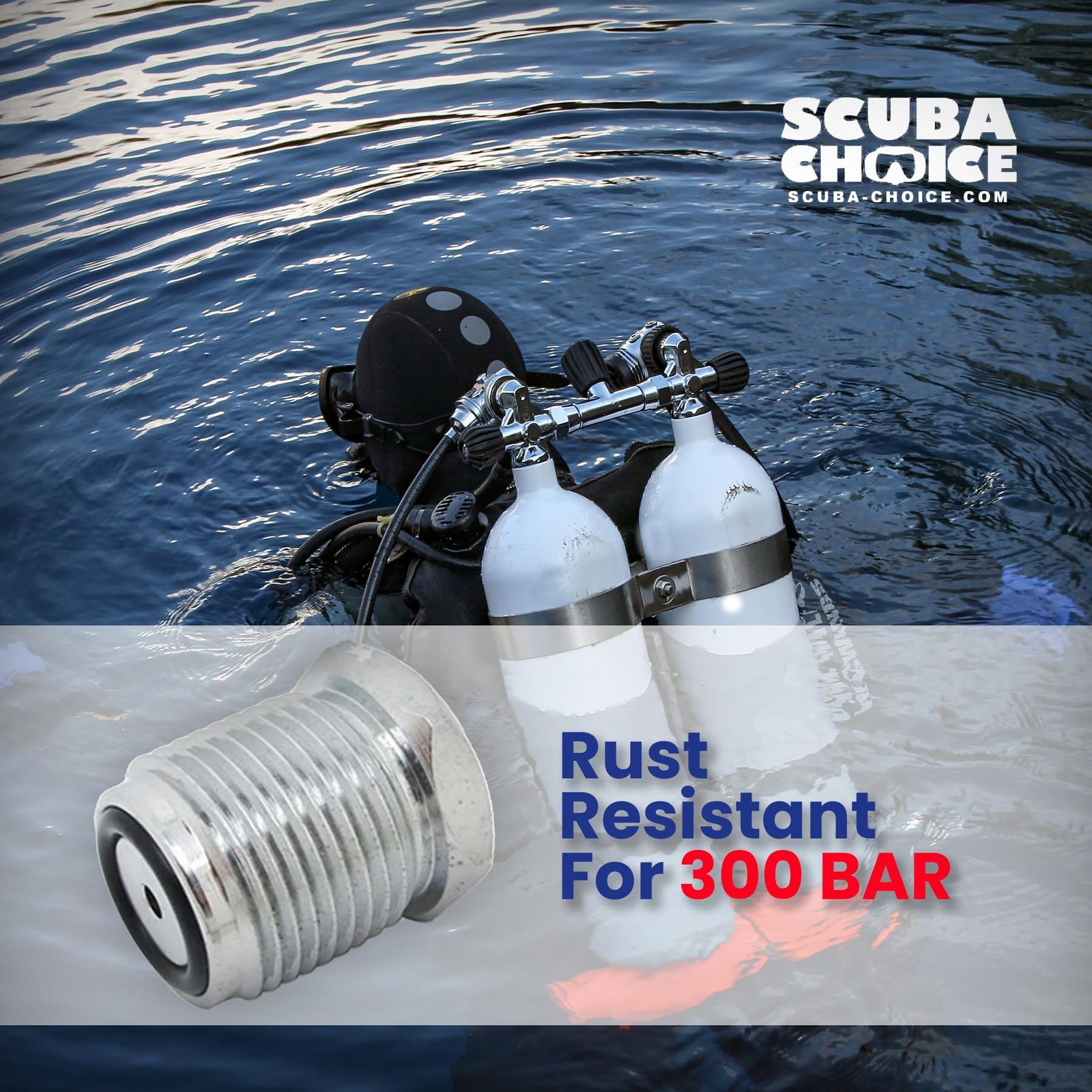 Diving Dive Female 1/4 NPT to Male Din Adapter Thread
