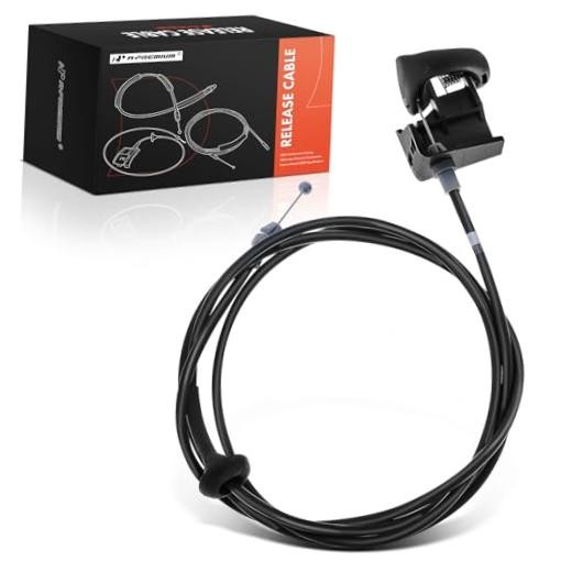80.9 inch Front Hood Latch Release Cable with Handle | Compatible with Ford