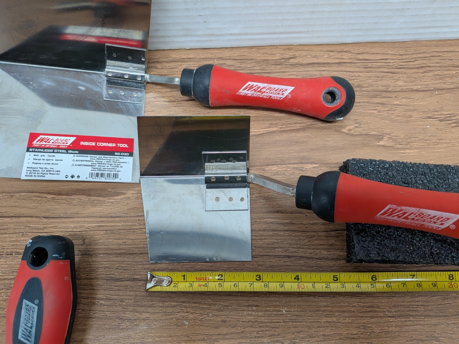 WAL BOARD TOOLS W/Extras 6.5” INSIDE CORNER TOOL 082-030
