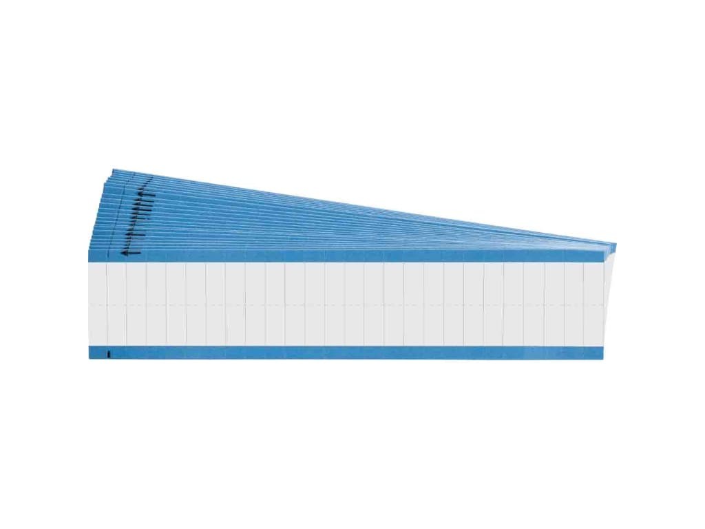 Brady WM-COL-WT-PK - NEMA Color Wire Marker Card Solid White 1.5 inch