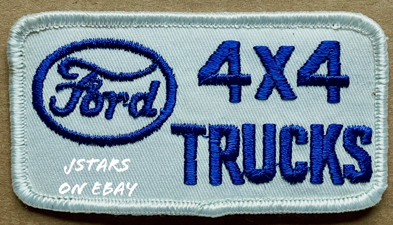 1970s 1980s FORD 4x4 TRUCKS TRUCK WHITE HAT SHIRT EMBROIDERED PATCH VINTAGE