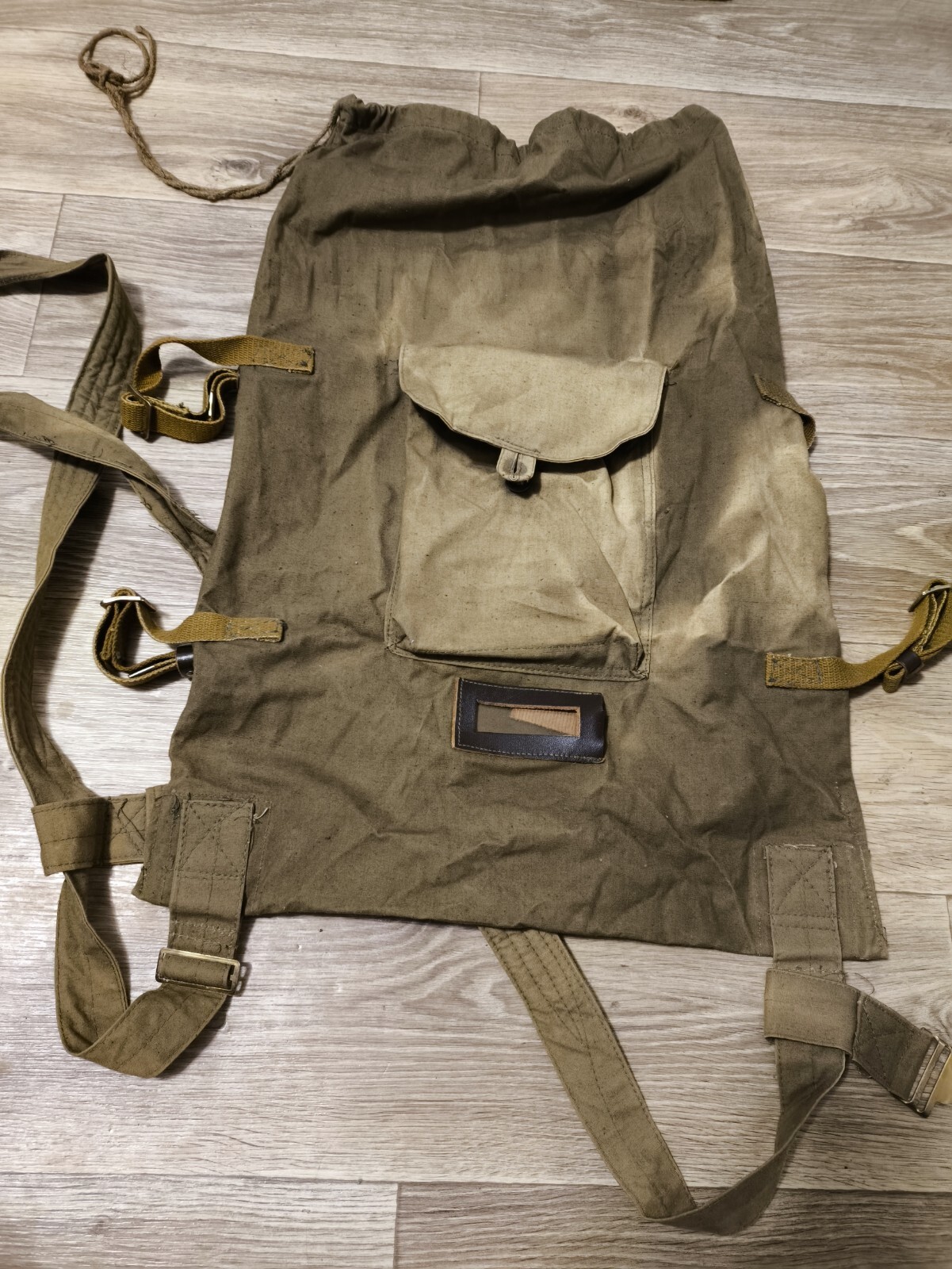 Soviet Russian Soldier Canvas Backpack Travel Bag Vintage USSR