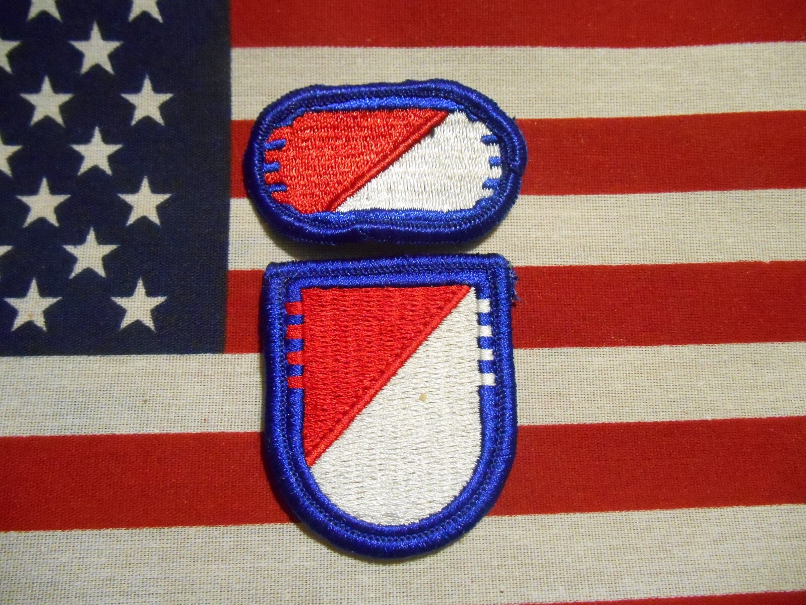 73rd Cavalry Regiment 4th Squadron Airborne Beret Flash & Para Oval Patch m/e