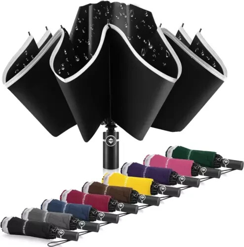 Bodyguard Inverted Umbrella Large Windproof Umbrellas **BLACK ONLY**
