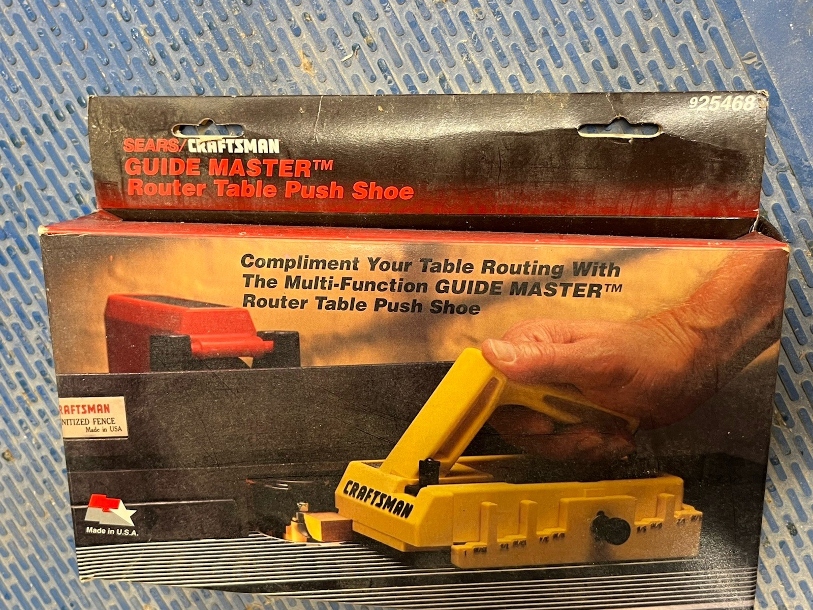 Craftsman Woodworking Router Table Push Shoe Plastic Yellow Adjustable