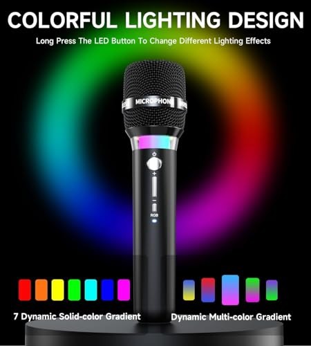Wireless Microphone, Rechargeable Wireless Microphones with One-to-One Chip