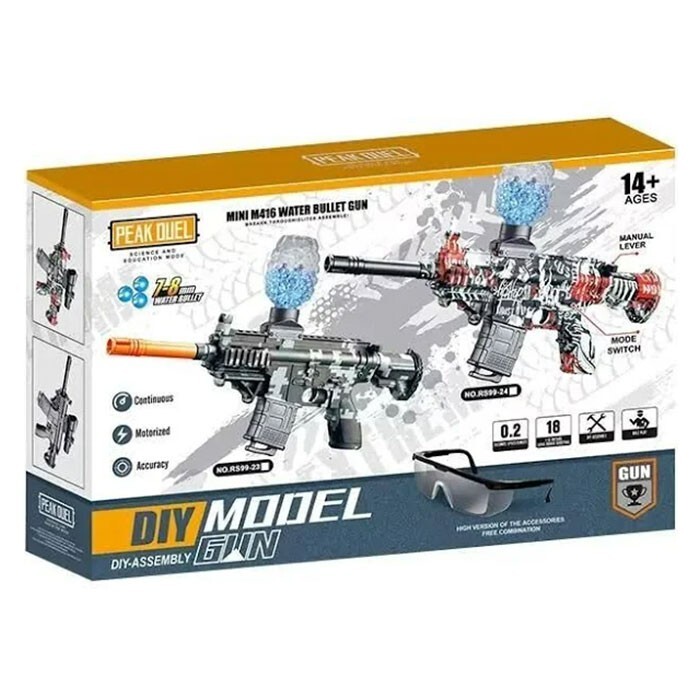 Peak Duel DIY Model Water Bullet Gun RS99-24, Red, New