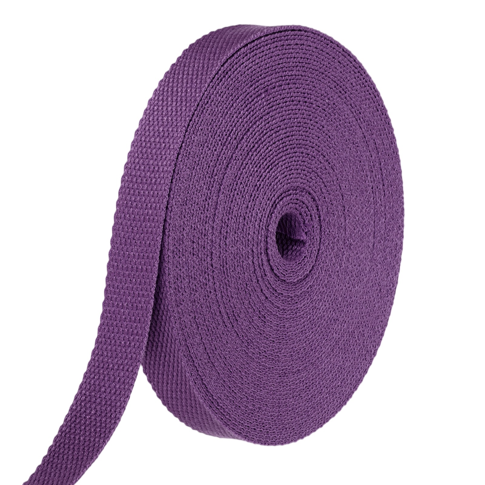Cotton Webbing 0.8 Inch 11 Yard Polyester Cotton Webbing Strap, Purple