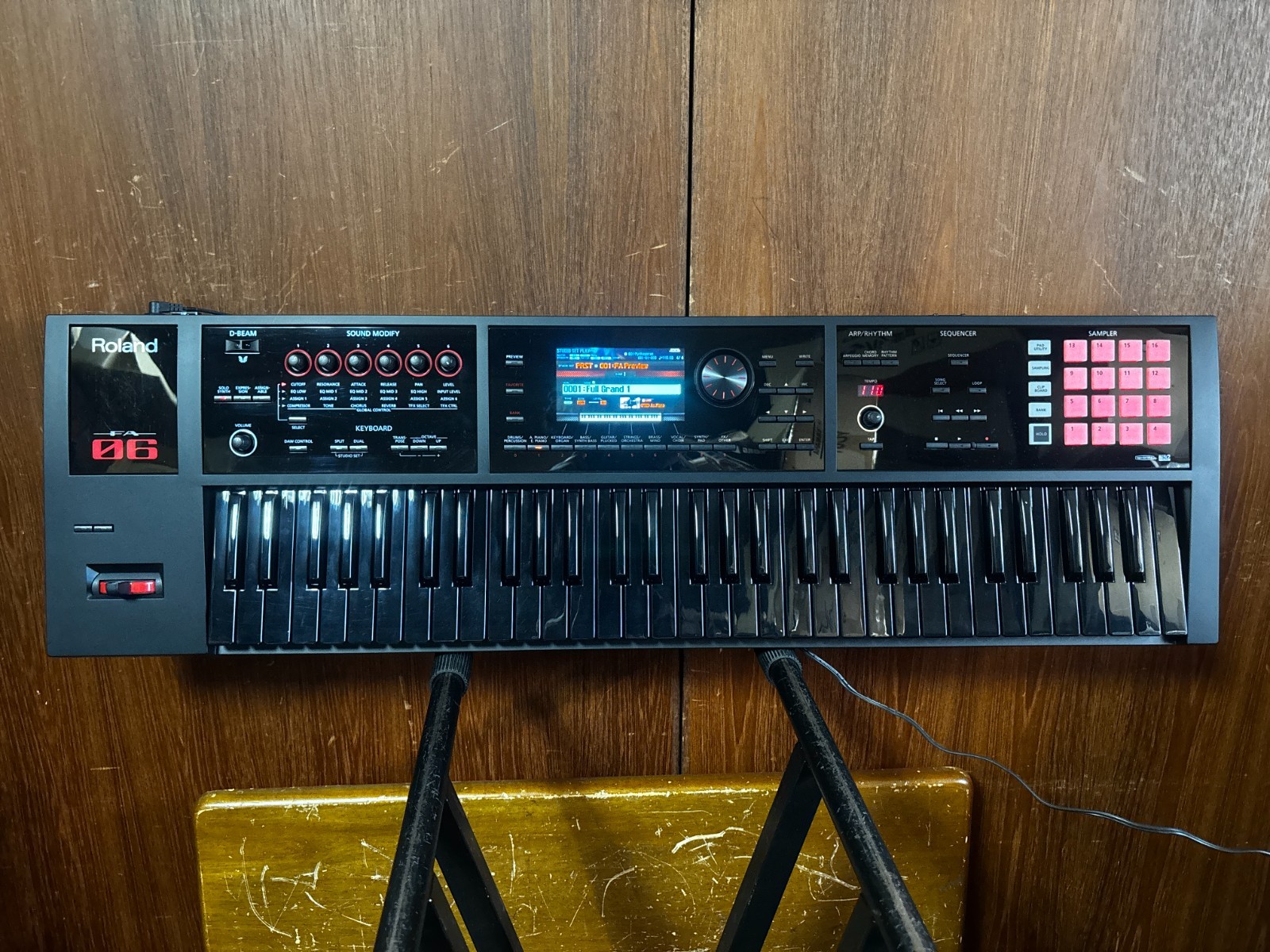 Roland FA-06B 61-key Music Workstation Ver.2  limited color ALL BLACK w/ bag