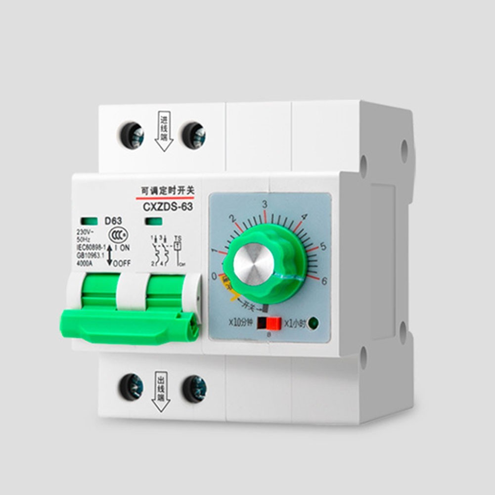 Mechanical Adjustable Timer Switch 63A 13000W Water Pump Memory Timer 1min-6h