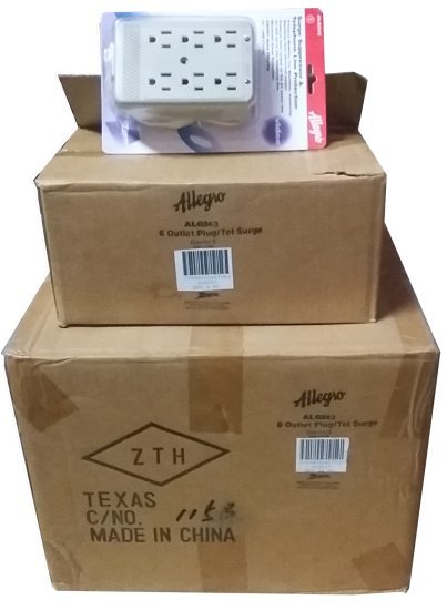 Zenith ALG243 Allegro 6 Plug AC Outlet Multiplier Surge Suppressor (24 Pcs))