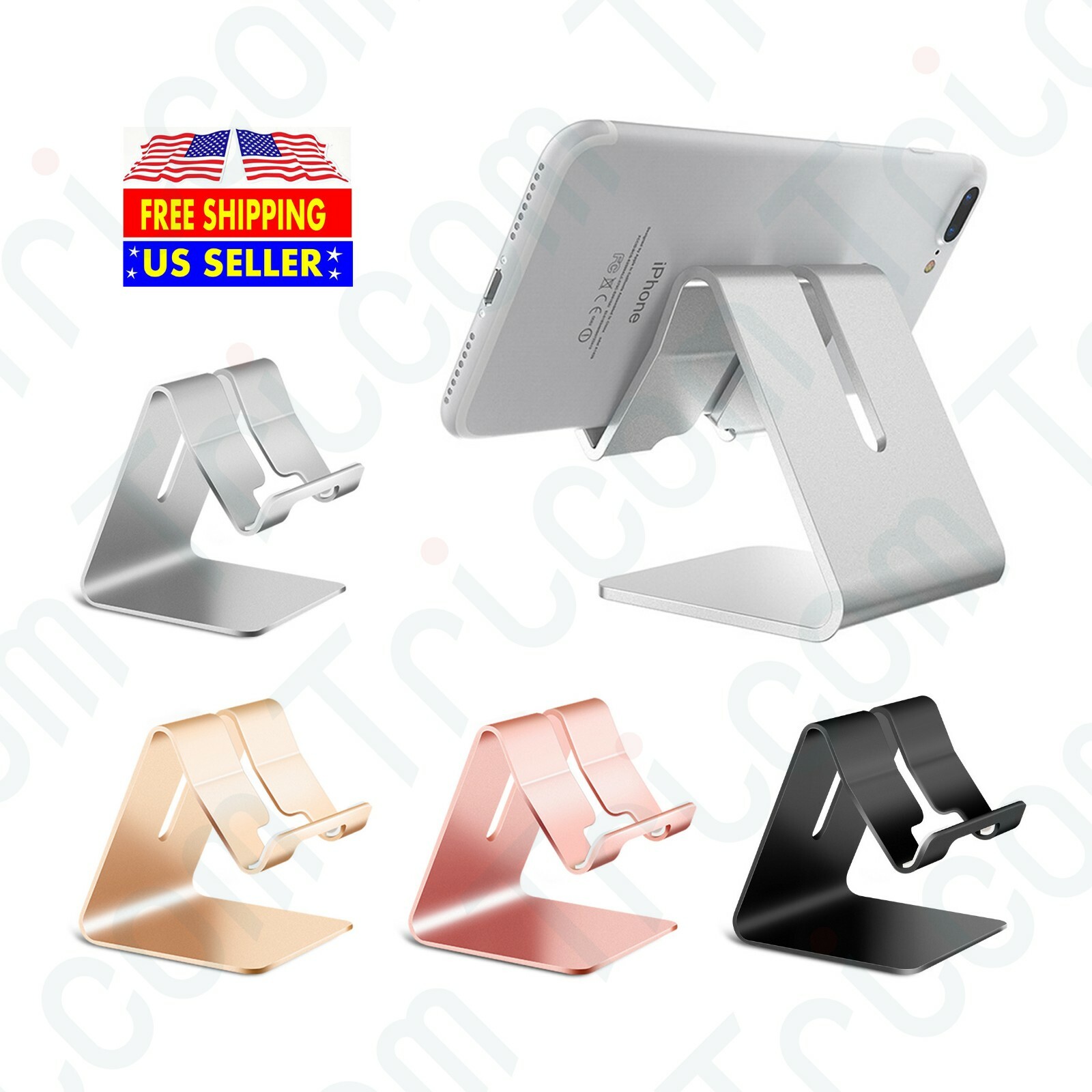 Nex Universal Aluminium Alloy Mobile Cell Phone Stand Desk Holder Cradle Dock