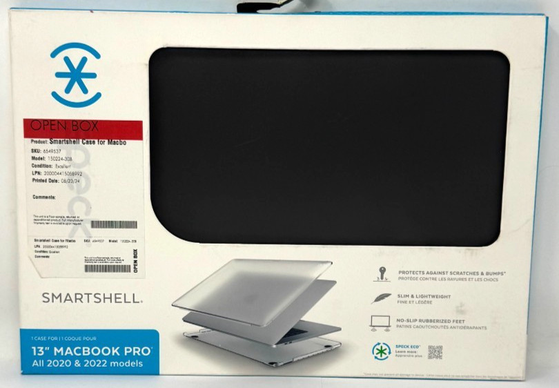 Speck SmartShell MacBook Pro 13-inch M2 (2022) - Obsidian / Sweater Grey