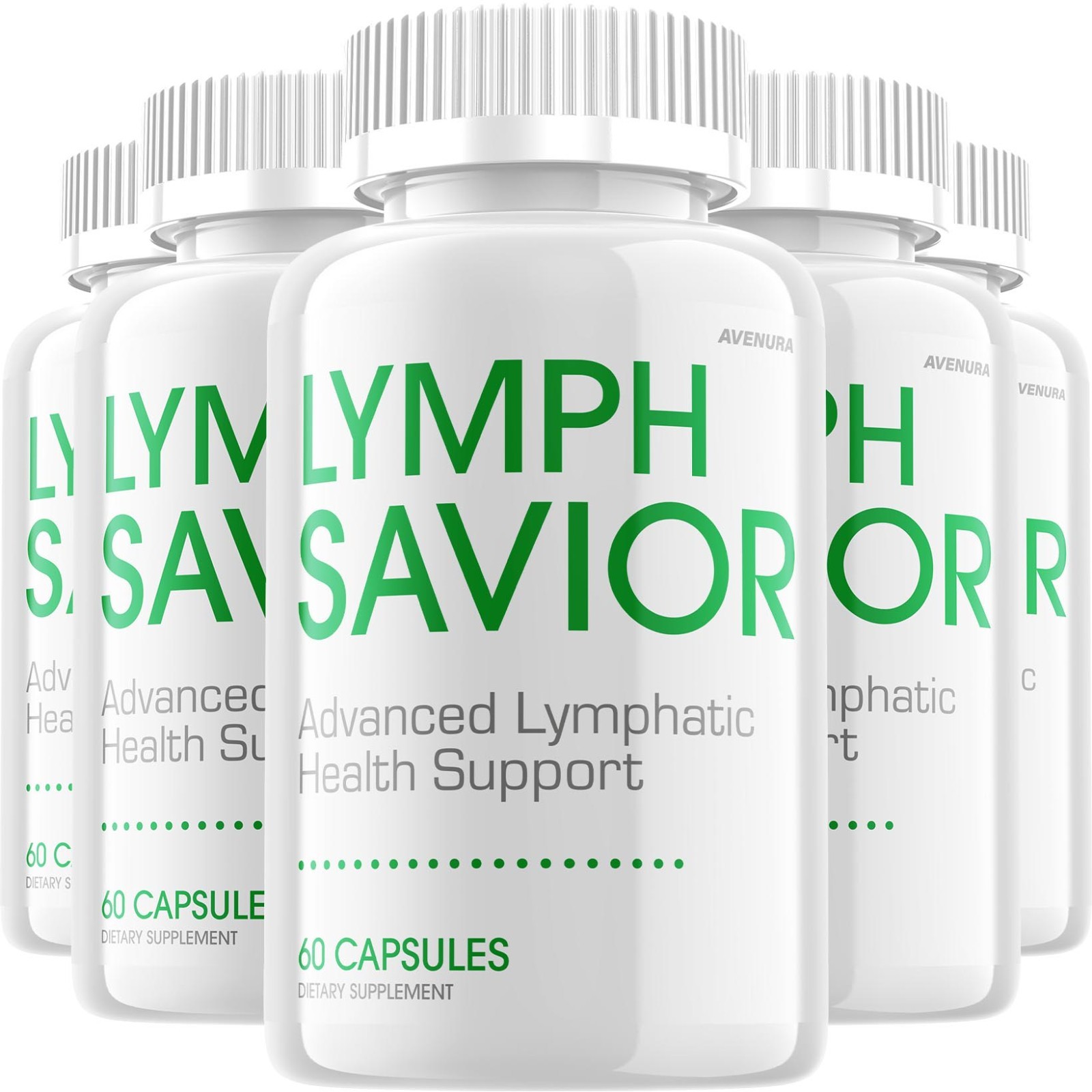 (5 Pack) Lymph Savior Capsules – LymphSavior Pill Advanced Formula Natural Blend