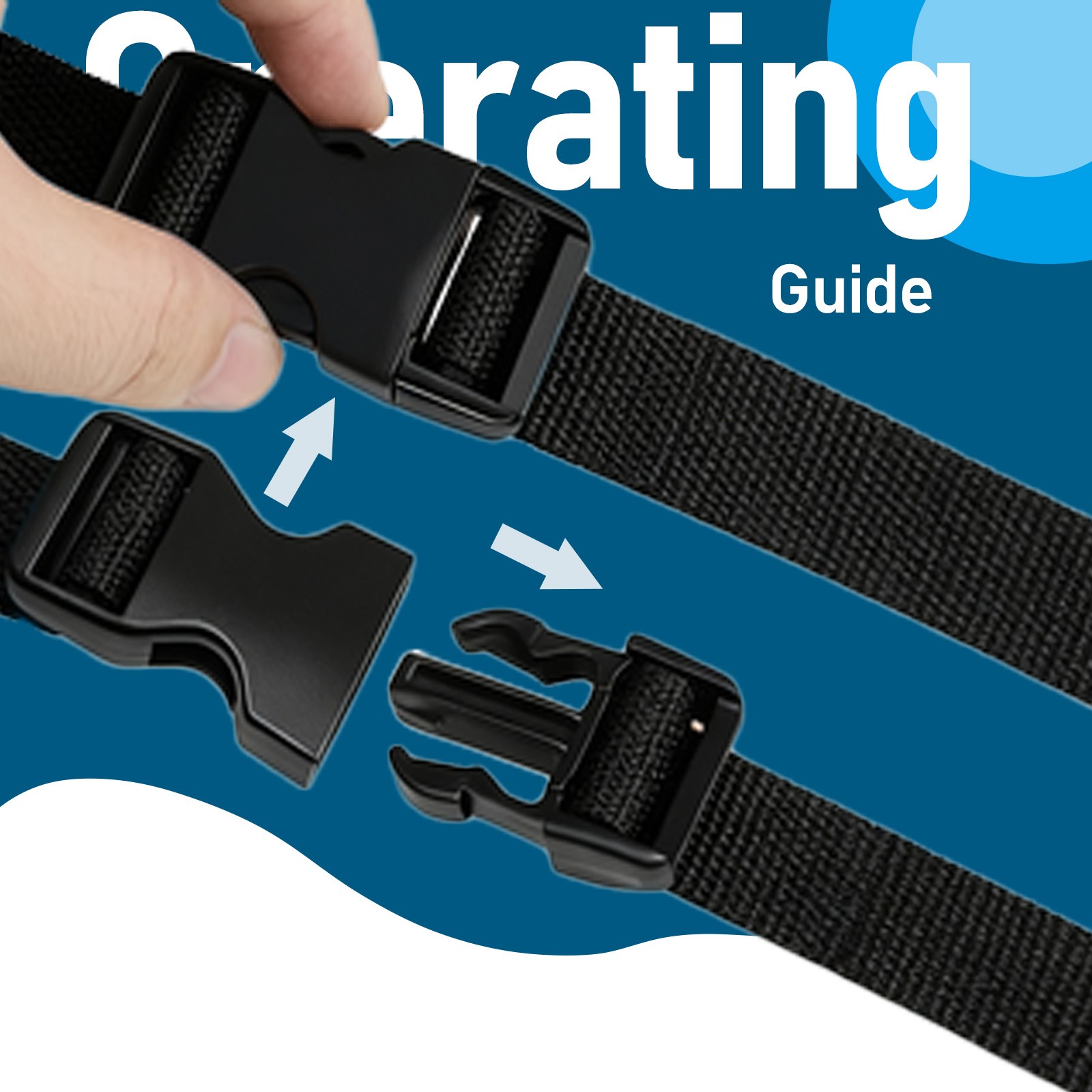 6 Set for Nylon Webbing Strap 1" Quick Side Release Plastic Buckles Clip Buckles
