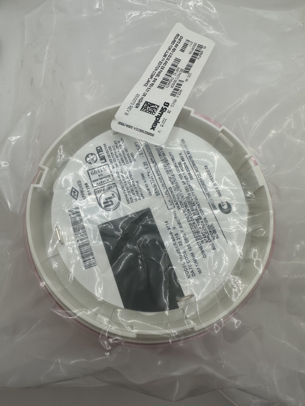 NEW Simplex 4098-9714 TrueAlarm Photoelectric Smoke Detector Head SEALED