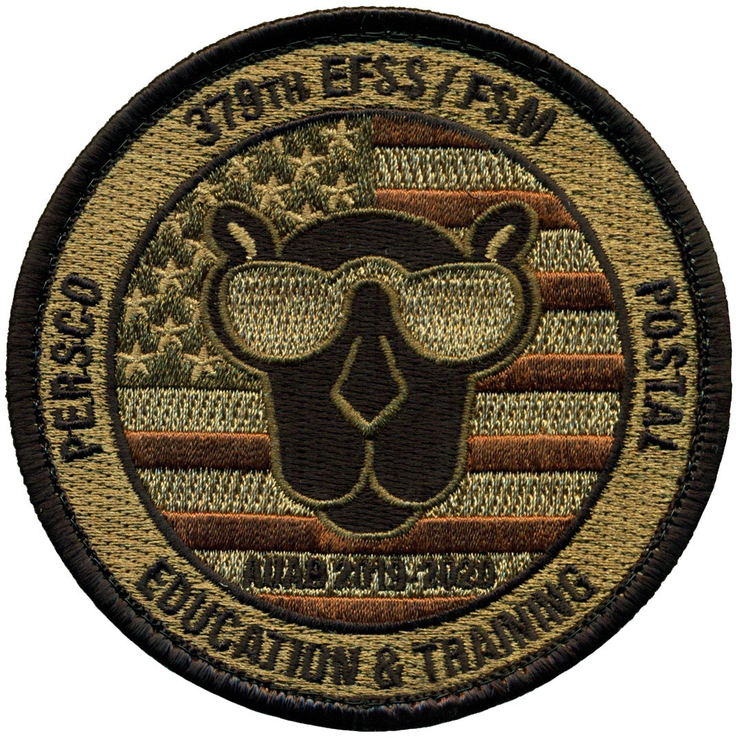 USAF 379th EXPEDITIONARY FORCE SUPPORT SQUADRON EDUCATION & TRAINING PATCH - OCP