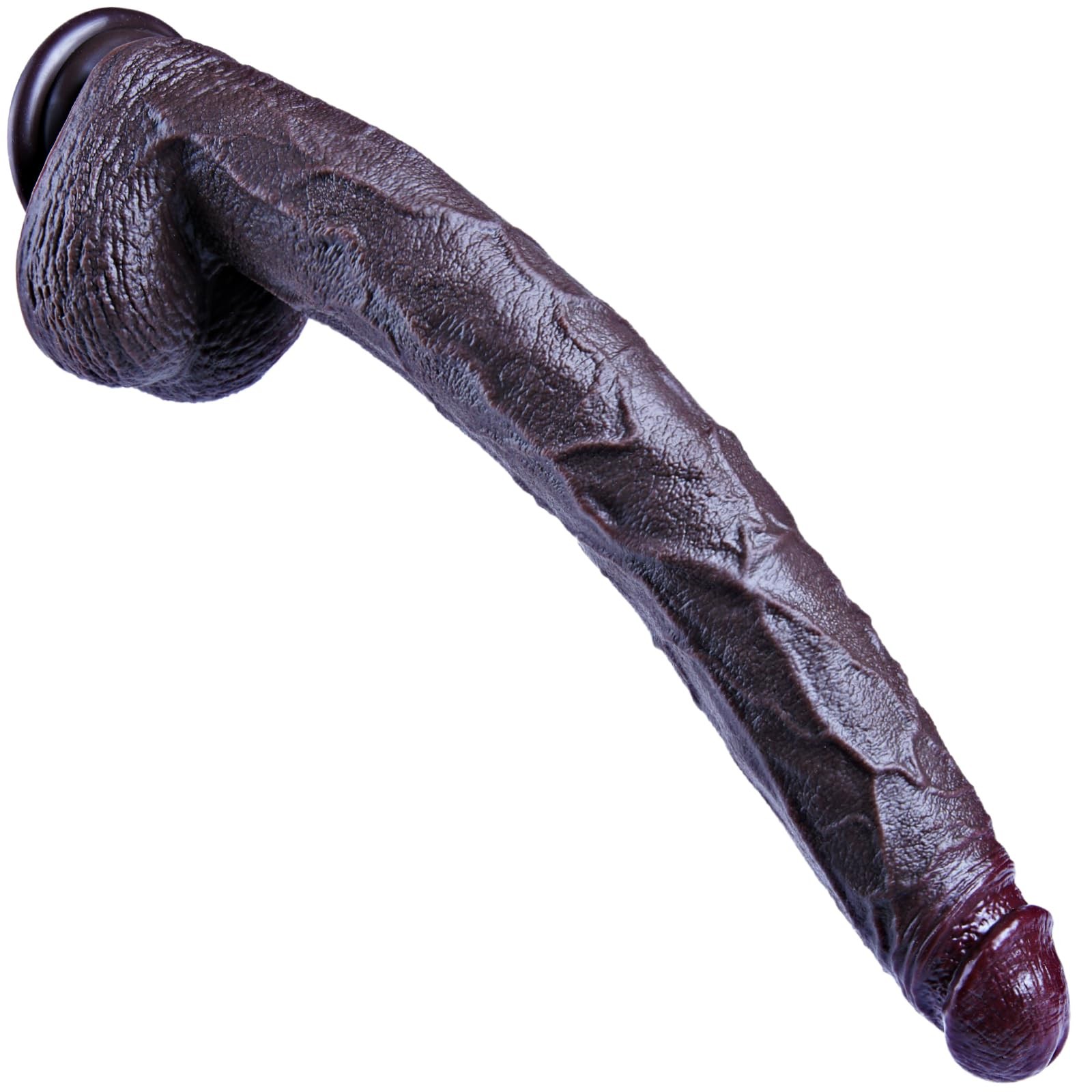 16.5 Inch Black Extra Long Dildo, Women Realistic Sex Toys,Soft Dual Density ...