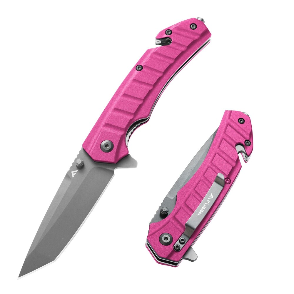 FLISSA Folding Pocket Knife Tactical Knife HRC52-57 Blade Hardness Liner Lock