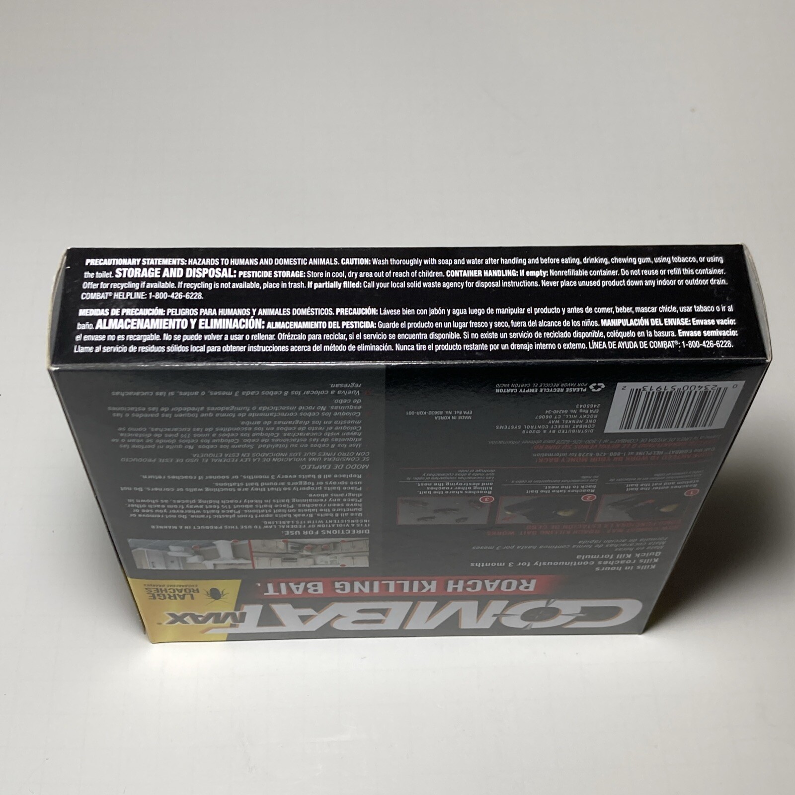 (SEALED) Combat Max Roach Killing Bait- 8 Bait Stations