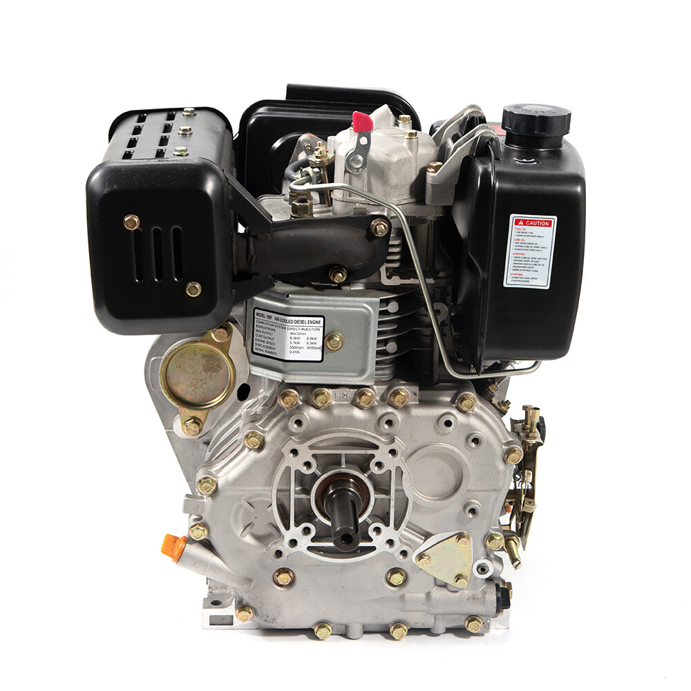 Diesel Engine 4 Stroke Single Cylinder Air-cooling Recoil Start 10HP 418cc 186FA
