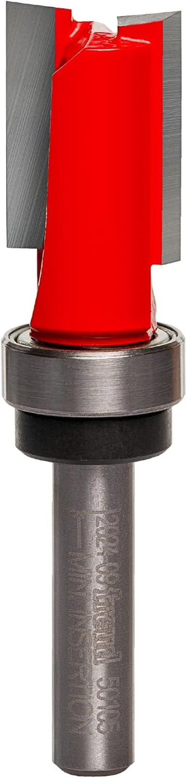 50-105: 9/16" (Dia.) Top Bearing Flush Trim Bit with 1/4" Shank, 3/4" Carbide He