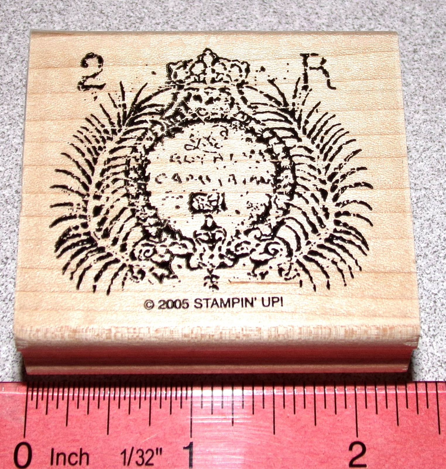Palm Leaves Island Crest Stamp Single Sketched Design Stampin Up Balmy Breezes