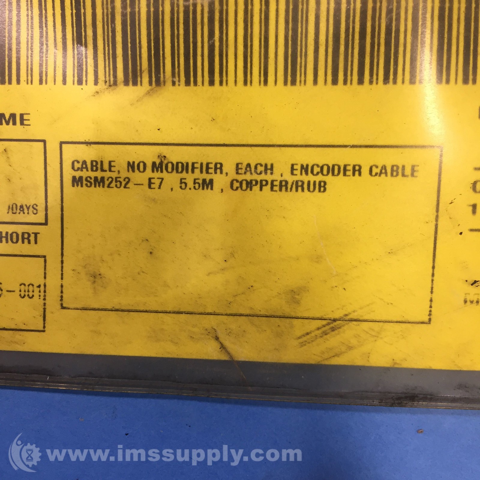 MSM252-E7 Encoder Cable, 5.5M USIP