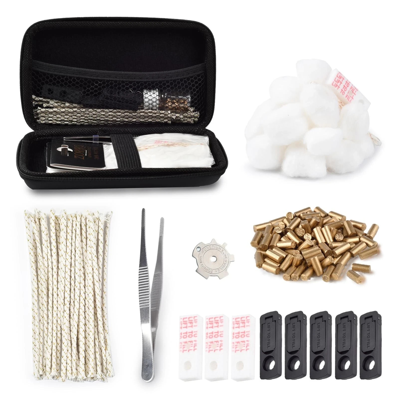 Vintage Lighter Repair Kit Replacement Parts and Flint for Pocket Lighter