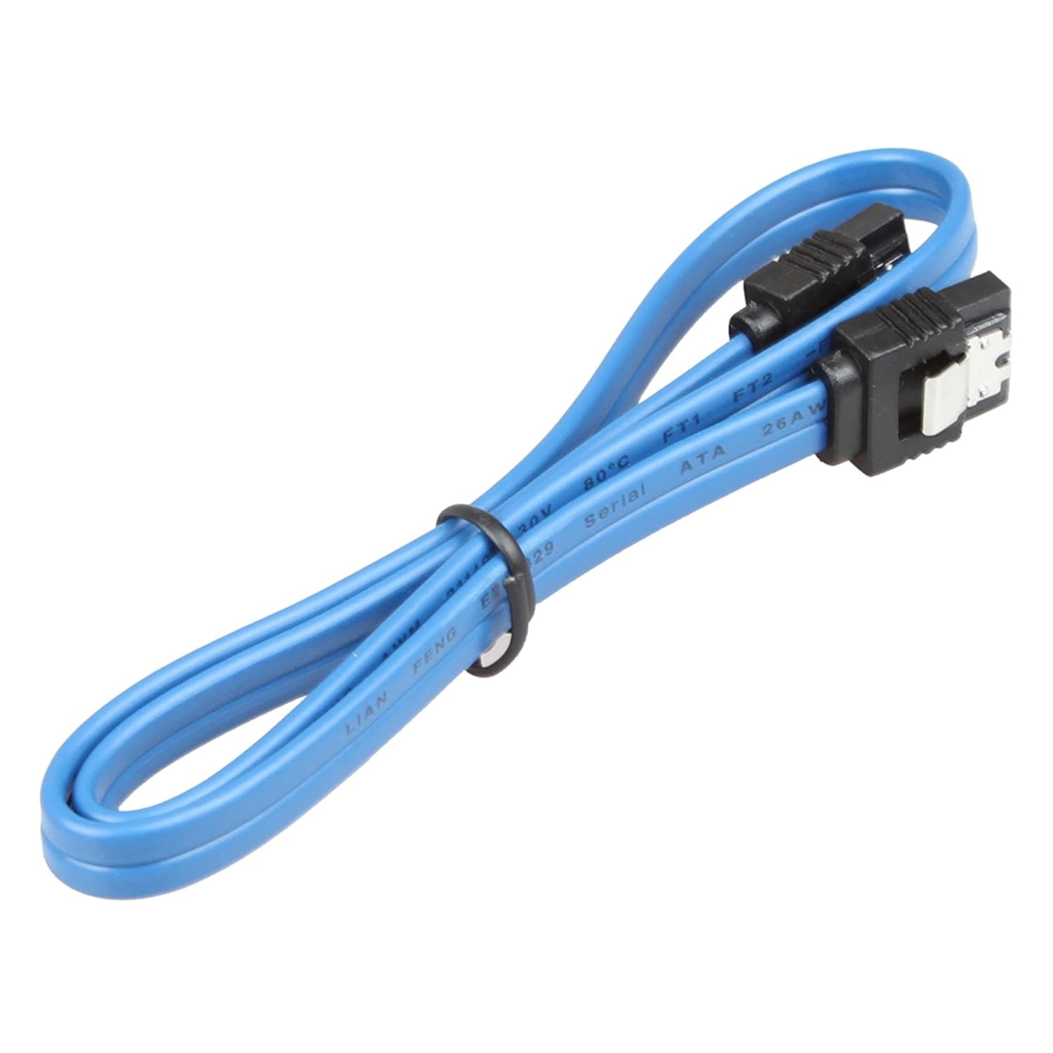 6Pack Straight SATA III Cable 6.0 Gbps L=24 Inches 6 Gbps Data (6Pack Blue)