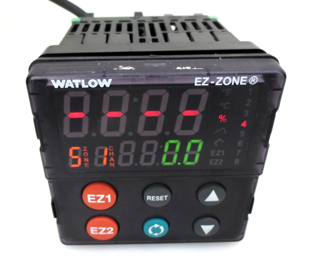 Watlow EZ-Zone PM4 Controller PM4R1CH-2LCJAAA 100-240VAC with Connectors Bracket