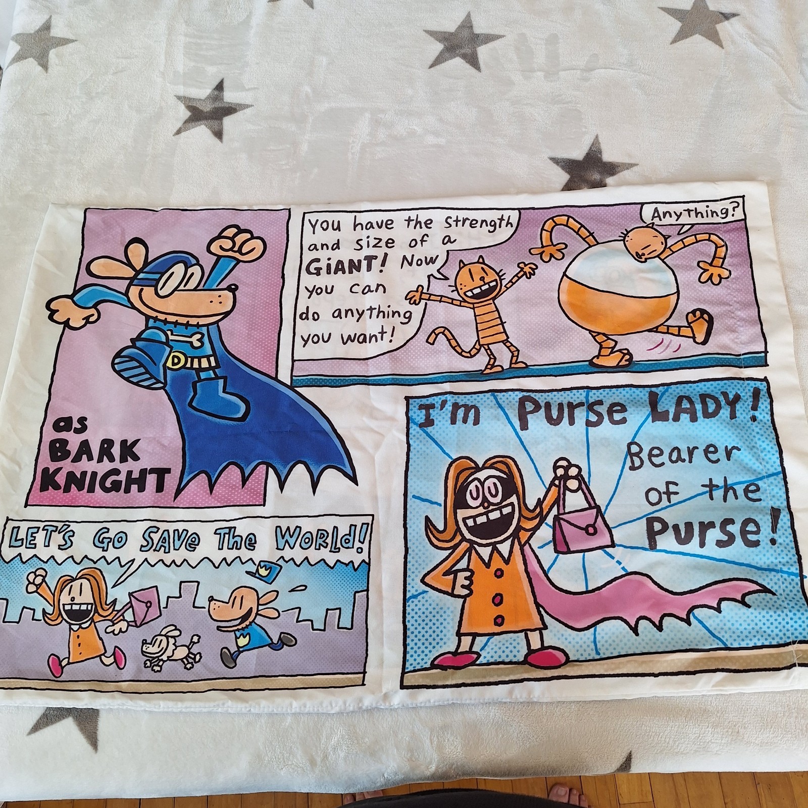 2021 Dog Man Supa Buddies Pillowcase Jay Franco Comic 29.5x19.5 Inches Standard