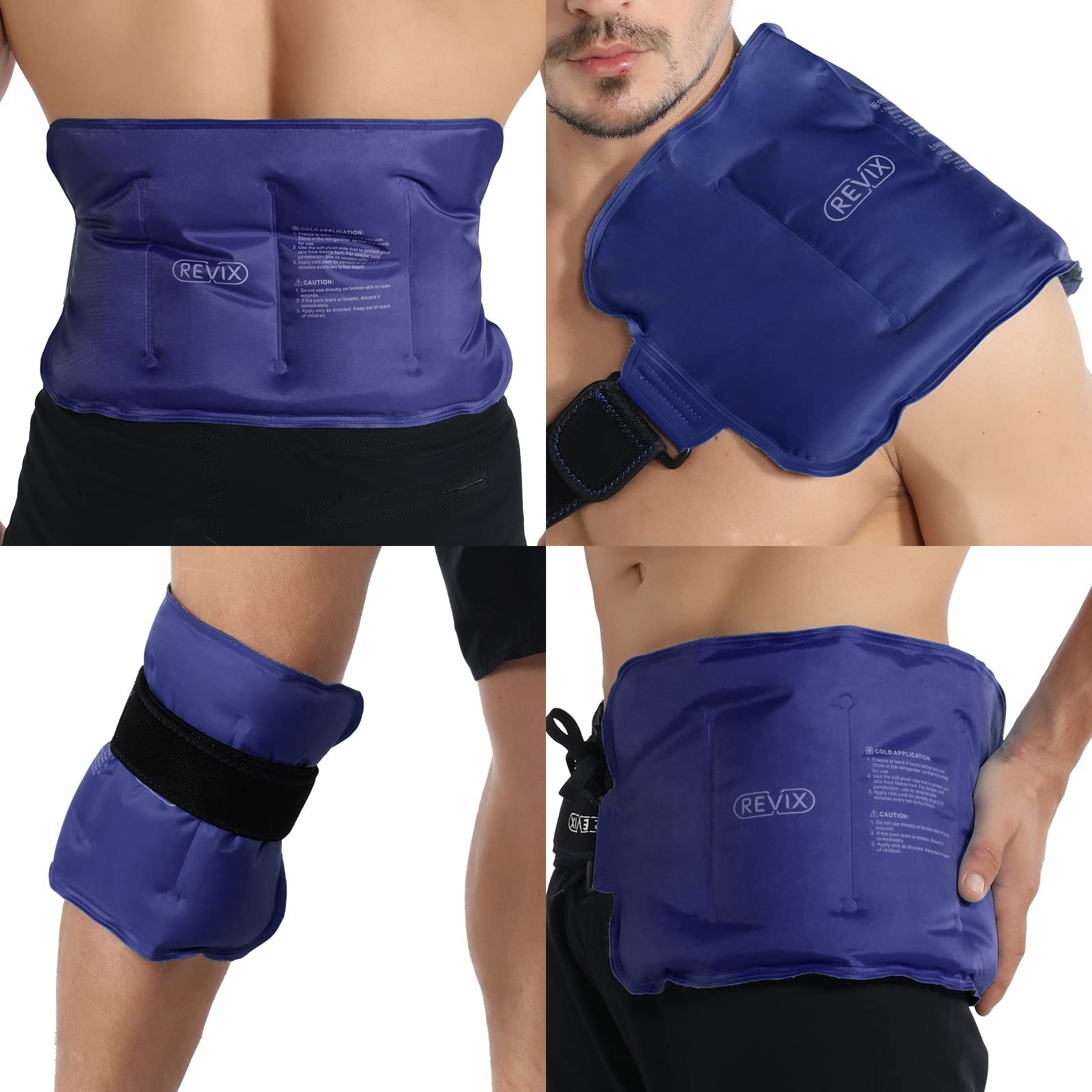 Ice Pack for Injuries Reusable Gel for Lower Back, Cold Packs for Back Should...