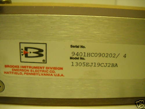 BROOKS INSTRUMENTS 1305EJ19CJ2BA FLOWMETER 200PSIG NNB!