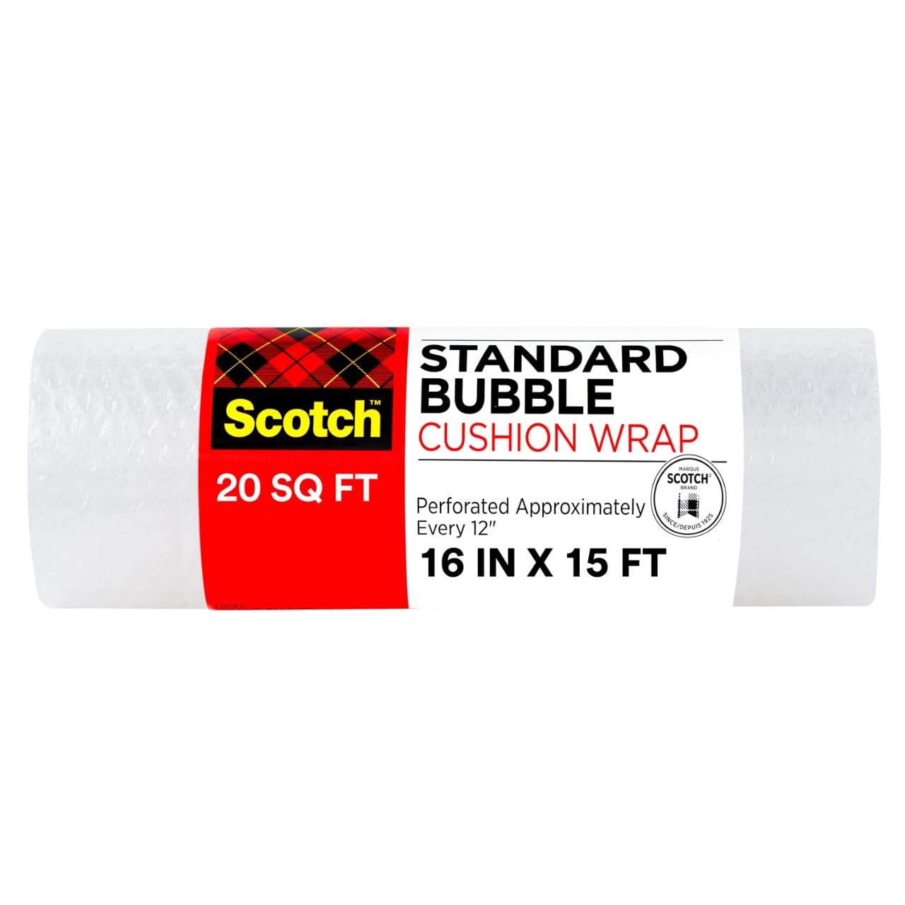 Scotch Cushion Wrap, 16 in x 15 ft., 1 20 Sq.FT (16 IN x 5 YD), Multi-color