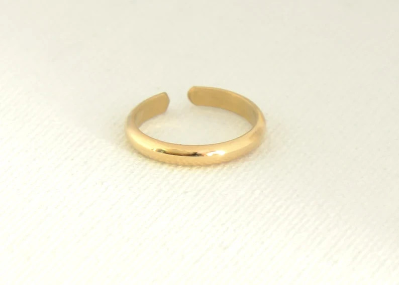 Gold filled toe ring - handmade - pinky ring - midi ring