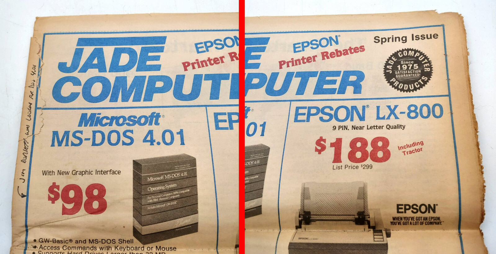 Spring 1989 Jade Computer Catalog (As-Is)